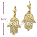 EL 183 Gold Layered Long Earrings